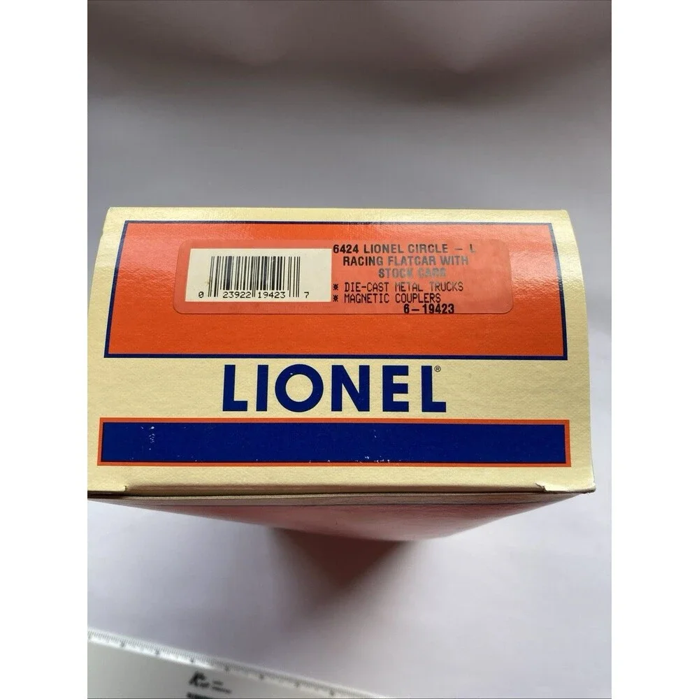 Lionel 6-19423 O Gauge Lionel Circle-L Racing Flatcar with Stock Car Load #6424